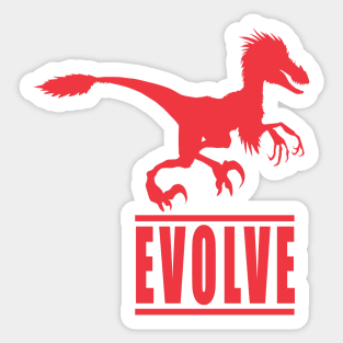 Evolve, with Raptor Sticker